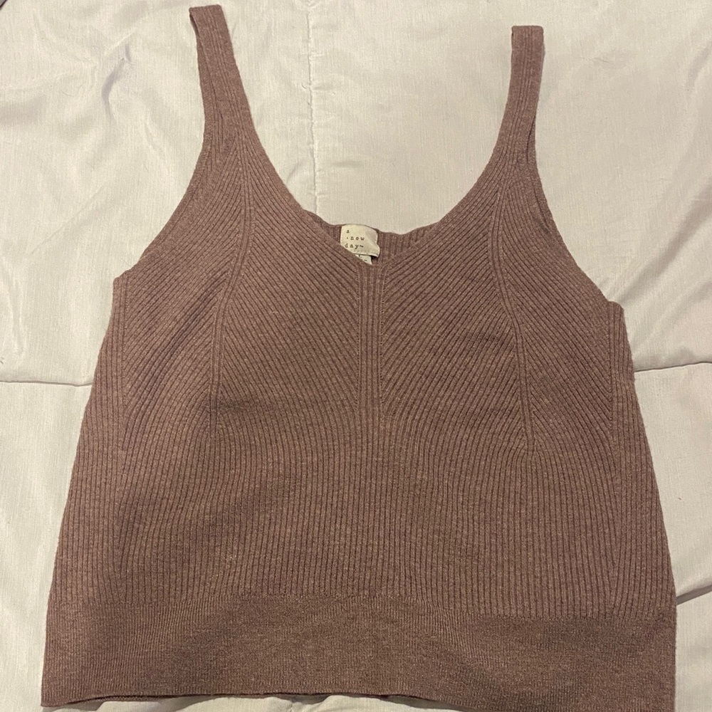a new day Women's Ribbed Tank Top - Dusty Rose